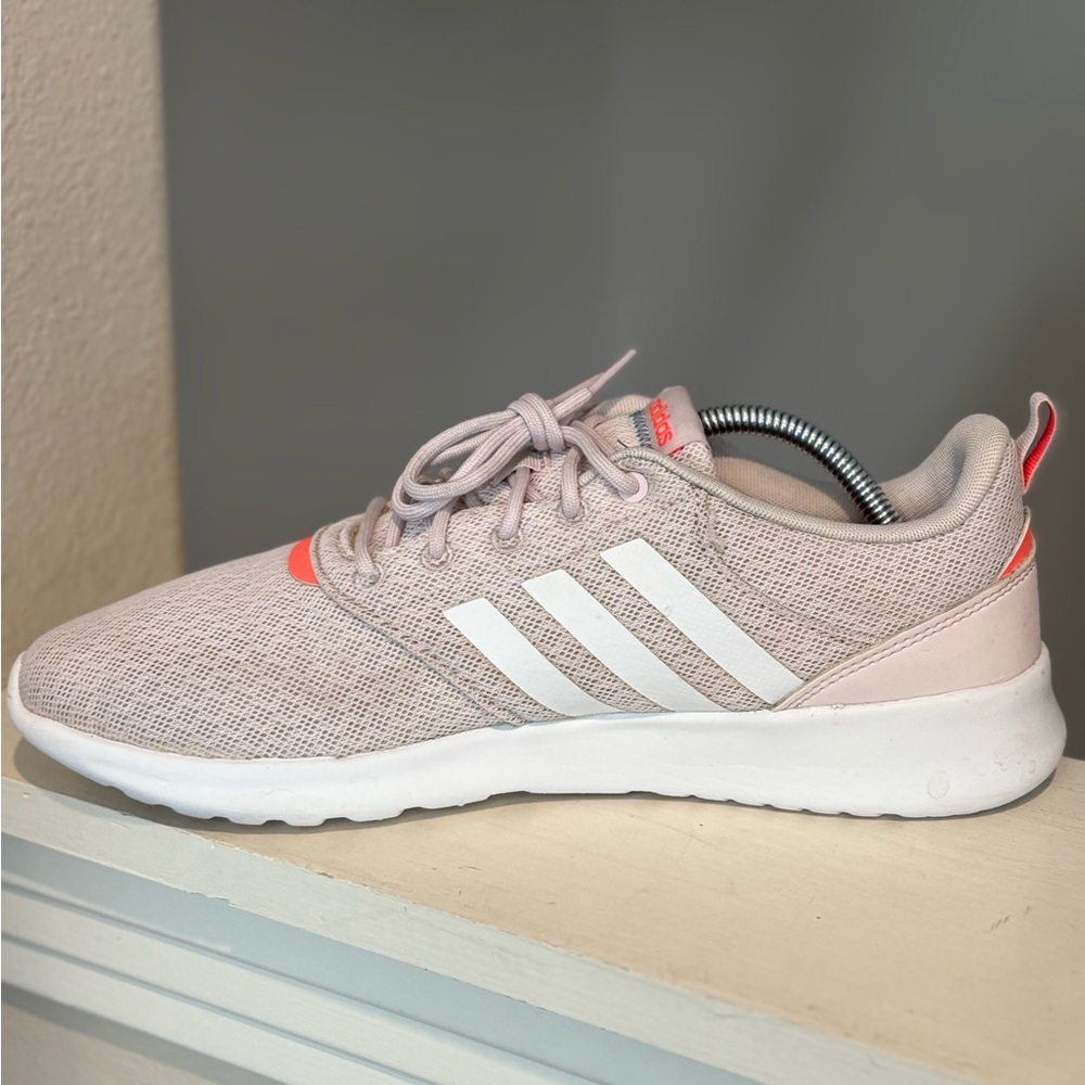 Adidas Womens QT Racer 2.0 GX5666 Pink Running Shoes Sneakers Size 11 - Picture 3 of 10